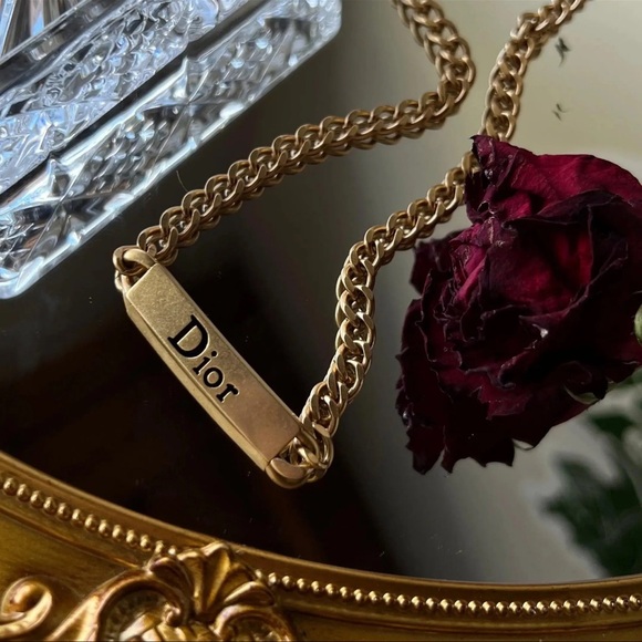 Repurposed Dior necklace 🤍